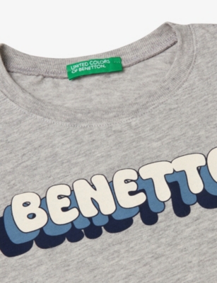 BENETTON: Logo-Print Short-Sleeve Cotton-Jersey T-Shirt 18 Months - 6 Years