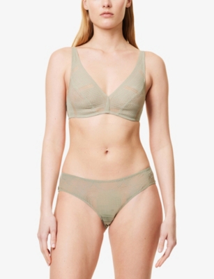 HANRO: Martha Embroidered Stretch-Woven Mini Briefs