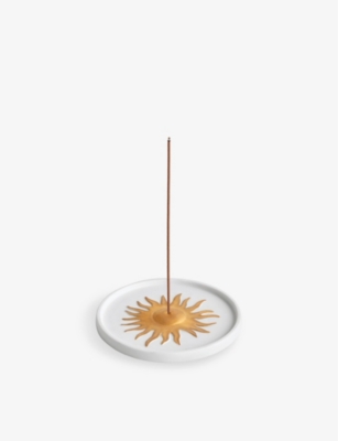 LOBJET: Soleil Hand-Painted Porcelain Incense Holder