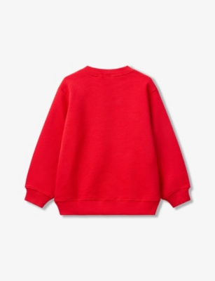 BENETTON: Logo-Print Regular-Fit Cotton-Jersey Sweatshirt 18 Months - 6 Years