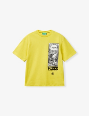 BENETTON: Graphic-Print Short-Sleeve Cotton T-Shirt 6-14 Years