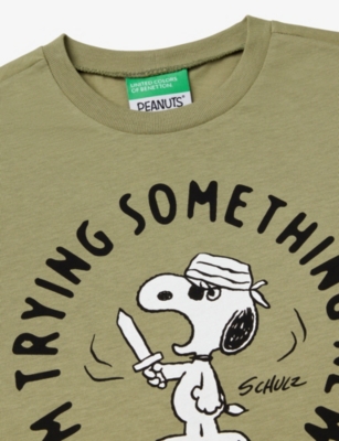 BENETTON: Graphic-Print Short-Sleeve Cotton T-Shirt 6-14 Years