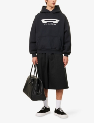 RHUDE: Campione Logo-Print Cotton Hoody