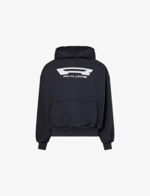 RHUDE: Campione Logo-Print Cotton Hoody