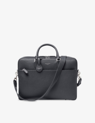 ASPINAL OF LONDON: 48 Hour Mount Street Leather Travel Bag