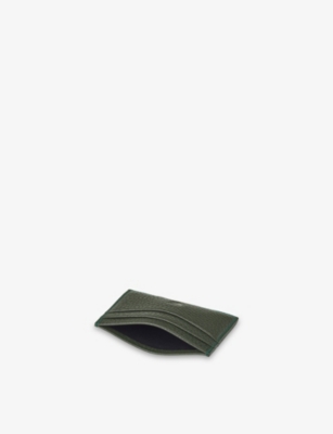 ASPINAL OF LONDON: Slim Logo-Embossed Leather Card Holder