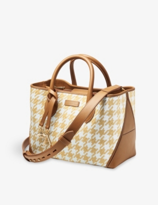 Aspinal Of London Womens Neutral Midi London Leather Tote Bag