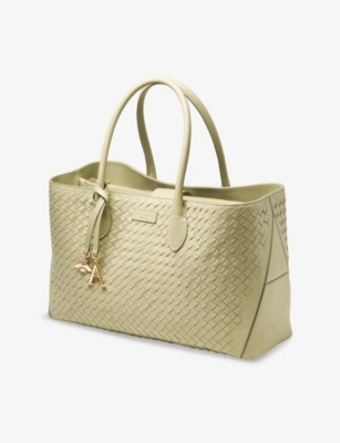 Aspinal Of London Womens Pistachio London Leather Tote Bag