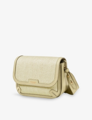 ASPINAL OF LONDON: Ella Raffia Cross-Body Bag