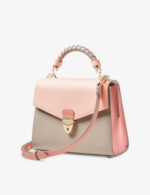 Aspinal Of London Womens Rose Mayfair Midi 2 Leather Top-handle Bag In Pink