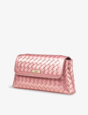 Aspinal Of London Womens Pinkmetallic Sunrise Leather Clutch Bag