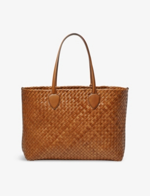 Aspinal Of London Womens Island Large Leather Tote Bag Tan In Brown