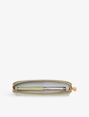 ASPINAL OF LONDON: Logo-Plaque Slim Leather Pen Case