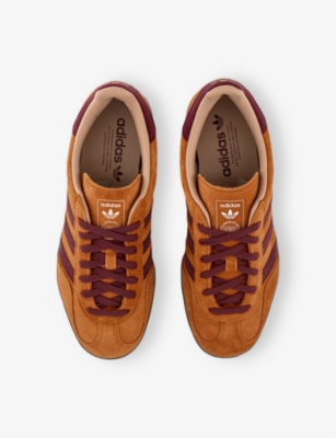 ADIDAS ORIGINALS MENS CRAFT OCHRE SHADOW GAZELLE INDOOR SUEDE LOW-TOP TRAINERS EUR 41.5 / 7.5 UK