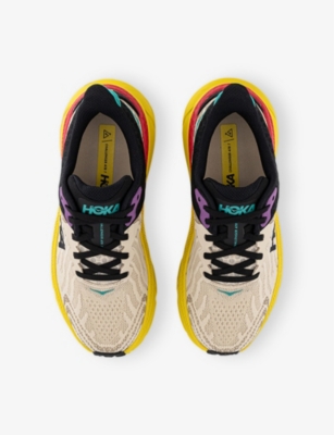 Hoka Womens Oatmeal Challenger Atr 7 Mesh Trainers In Oatmeal