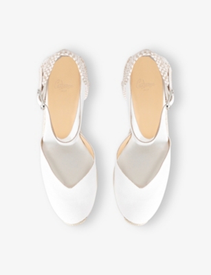 Castaã±er Womens Castaner Chiara Lace-up Cotton-canvas Espadrilles In White