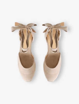 CASTANER: Carina Cotton Wedge Espadrilles