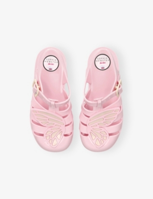 SOPHIA WEBSTER: Kids' Butterfly-Embellished Caged Rubber Sandals