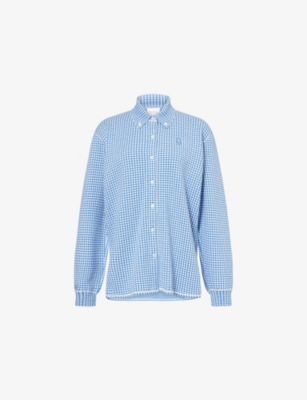 BARRIE: Oxford Long-Sleeve Cashmere-Blend Knitted Overshirt