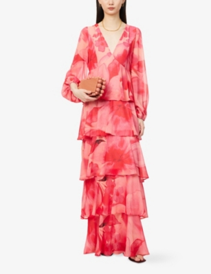 PRETTY LAVISH: Ashton Floral-Print Woven Maxi Dress