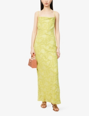 PRETTY LAVISH: Eden Floral-Appliqué Woven Maxi Dress