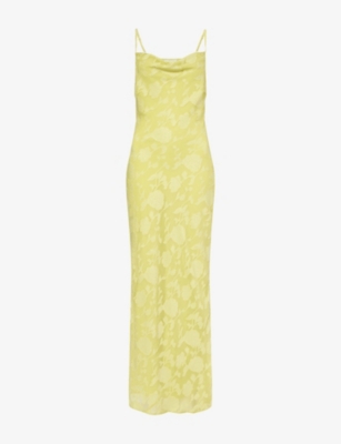 PRETTY LAVISH: Eden Floral-Appliqué Woven Maxi Dress