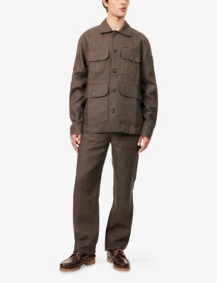 BELSTAFF: Forge Multi-Pocket Linen Overshirt