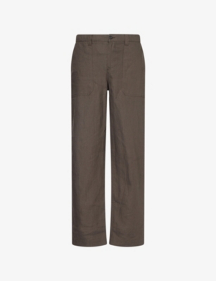 BELSTAFF: Forge Straight-Leg Linen Trousers