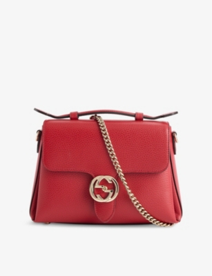 RESELFRIDGES: Pre-Loved GG Marmont Leather Top-Handle Bag