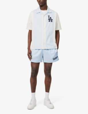 NEW ERA: L.A Dodgers Logo-Embroidered Cotton Baseball Shirt