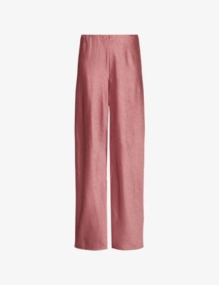 VINCE: High-Rise Wide-Leg Woven Trousers