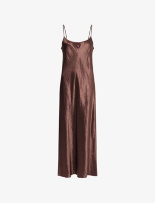 VINCE: Shoulder-Straps Scoop-Neck Woven Maxi Dress