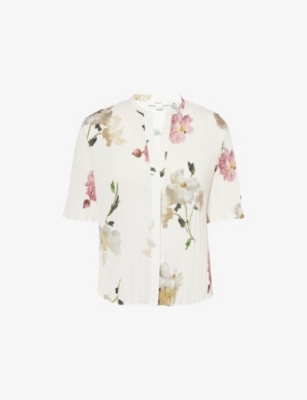 VINCE: Wilted Pleated Woven Shirt