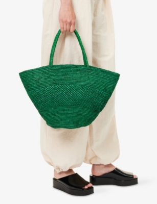 THE ROW: Emilie Raffia Tote Bag