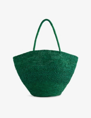 THE ROW: Emilie Raffia Tote Bag