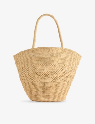THE ROW: Emilie Raffia Tote Bag