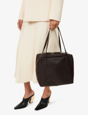THE ROW: Henri Leather Shoulder Bag