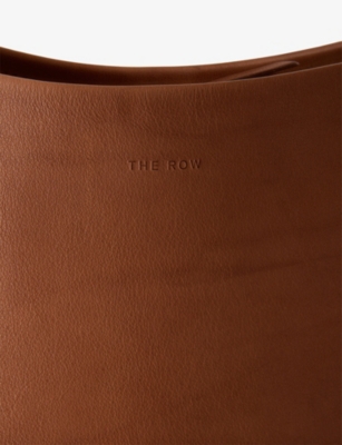 The Row Womens Dark Cuir N/s Park Large Leather Tote Bag In Dark Cuir