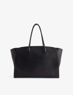 The Row Womens Black Ans Marlo Leather Tote Bag In Black