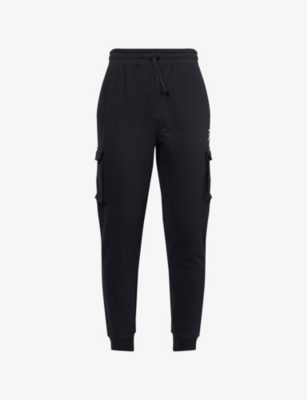 GYMSHARK: Crest-Logo Tapered-Leg Cotton-Blend Cargo Joggers