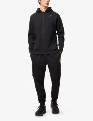GYMSHARK: Interlock Tech Zip-Up Cotton-Blend Hoody