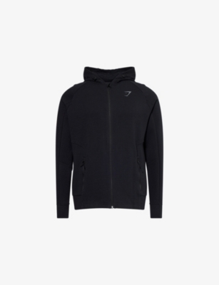 GYMSHARK: Interlock Tech Zip-Up Cotton-Blend Hoody