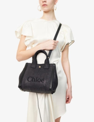 CHLOE: Carry Medium Canvas Tote Bag