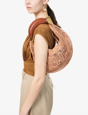 CHLOE: Summer Banana Raffia Hobo Bag