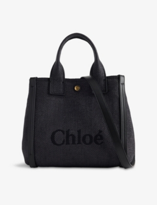 CHLOE: Carry Small Canvas Tote Bag