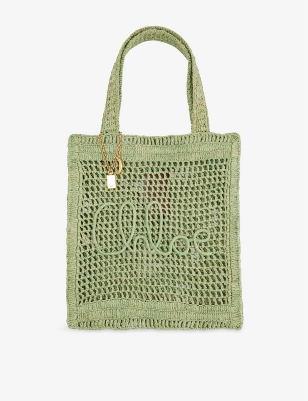 Summer Banana Raffia Tote Bag