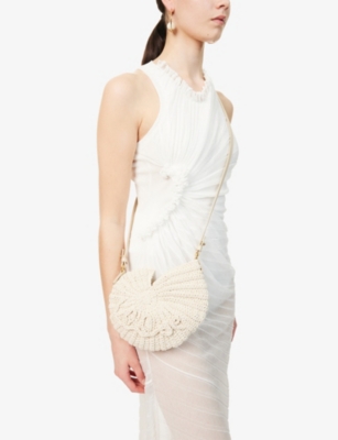 CHLOE: Sea Treasures Crochet-Knit Shoulder Bag