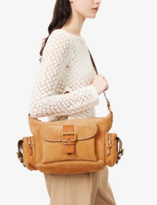 CHLOE: Bracelet Small Suede Hobo bag