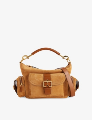 CHLOE: Bracelet Small Suede Hobo bag