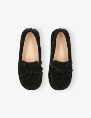 TODS: Kids' Laccetto Nuovo City Suede Loafers